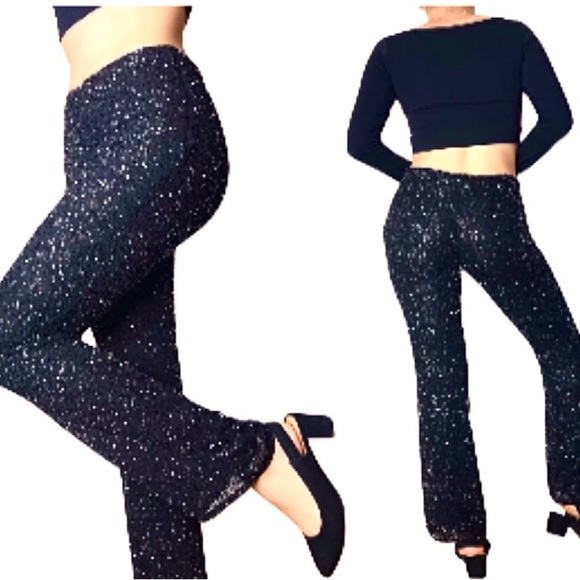 RESERVED Vintage Y2K INC international Concepts Beaded silk black lined pants - Picture 5 of 9